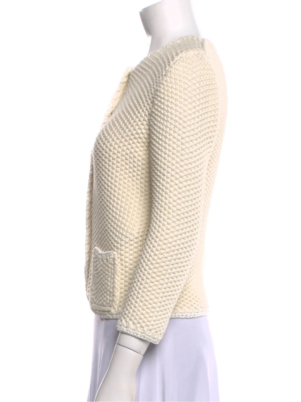 New- Dolce and Gabbana Crochet Knit Cardigan 🤍✨ - Picture 6 of 14